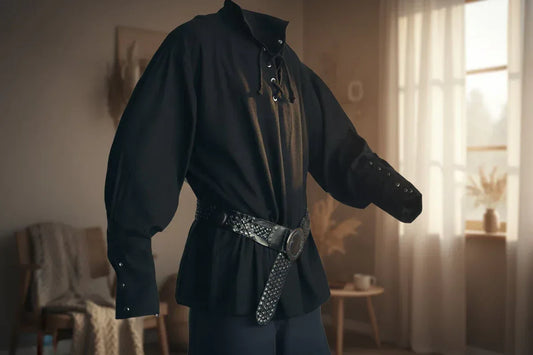 Medieval Stand Collar Shirt - Sorceress Sanctuary