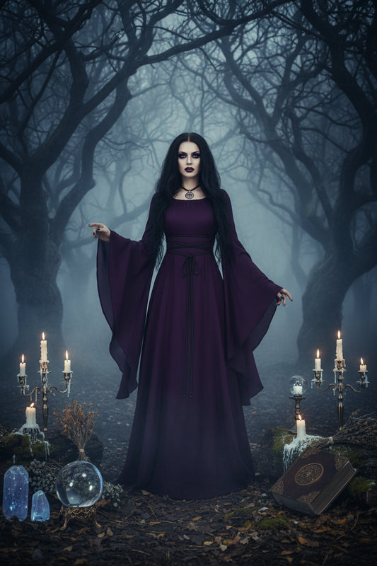 Irregular Women's Dress for Halloween Costume Sorceress Sanctuary