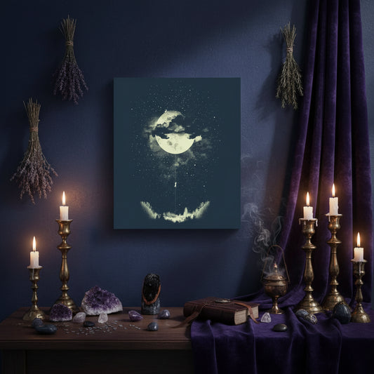 Moonfall Mystic Tapestry - Sorceress Sanctuary Black / 150X130cm-Black / 200x150cm