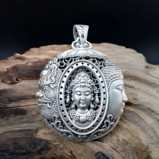 Pure Silver Buddha | Magic Pendant Sorceress Sanctuary
