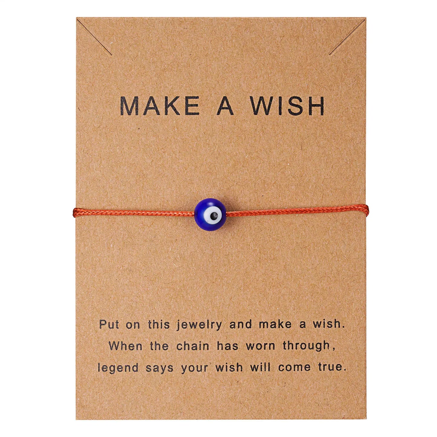 Handmade Evil Eye Bracelet & Wish Card
