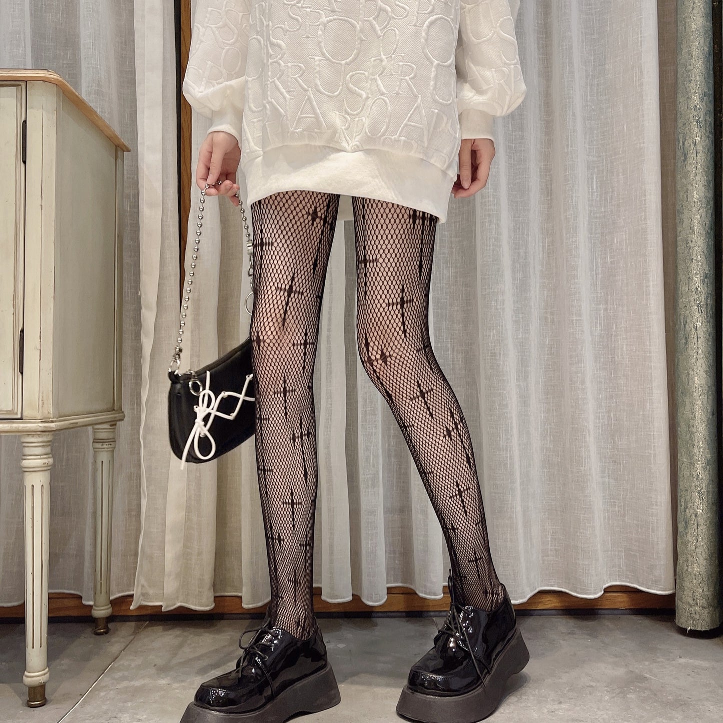 Dark Wiccan Fishnet Stockings