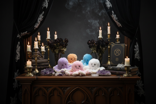Octopus Plushie - Sorceress Sanctuary white / 80 cm-Light Brown / 80 cm-white / 60 cm-Light Brown / 60 cm-pink / 40 cm