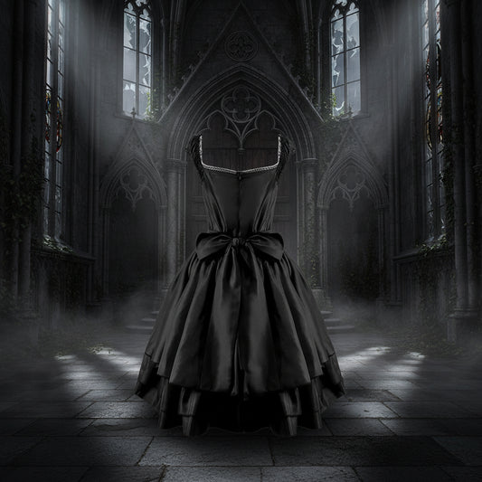 Gothic High Waist Dress Sorceress Sanctuary