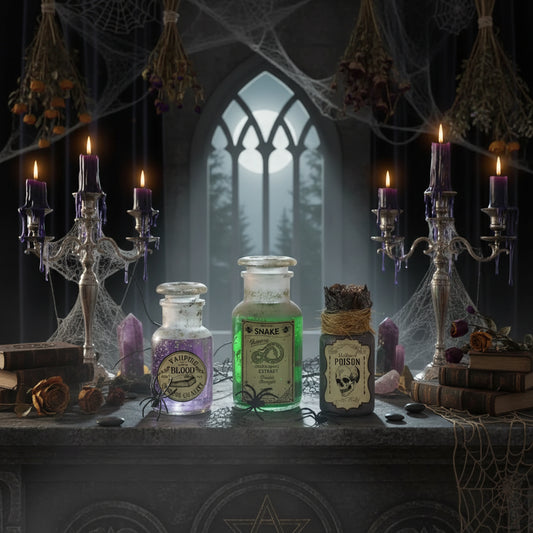 Potion Bottle Stickers - Sorceress Sanctuary Brown / 12pcs