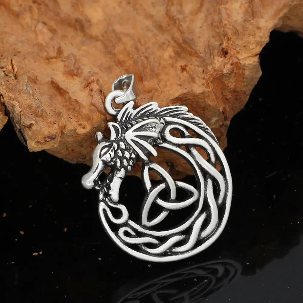 Celtic Dragon Love Knot | Pendant Necklace
