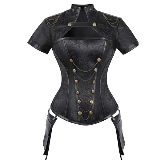 Gothic 4-Piece Corset Set Sorceress Sanctuary