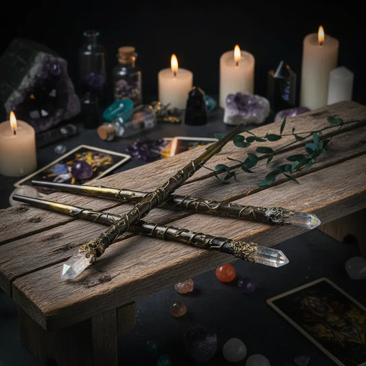 Quartz Crystal Wand - Sorceress Sanctuary 30cm