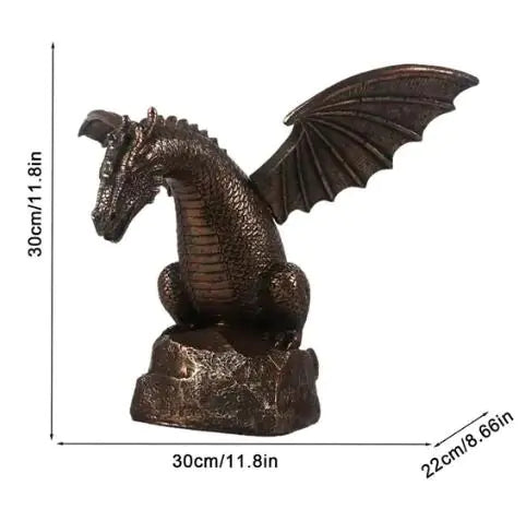 Dragon Fountain Sculpture Sorceress Sanctuary