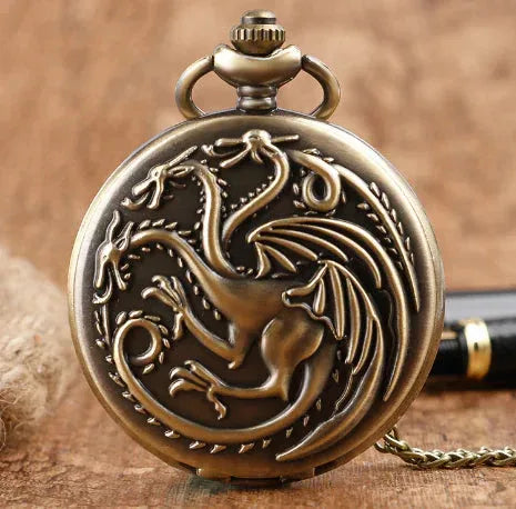 Antique Dragon Pocket Watch - Sorceress Sanctuary