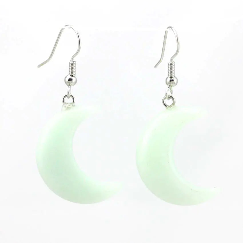 Natural Stone Meniscus Earrings