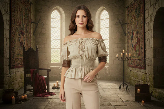 Renaissance Blouse - Sorceress Sanctuary White / S-White / M-White / L-White / XL-White / XXL