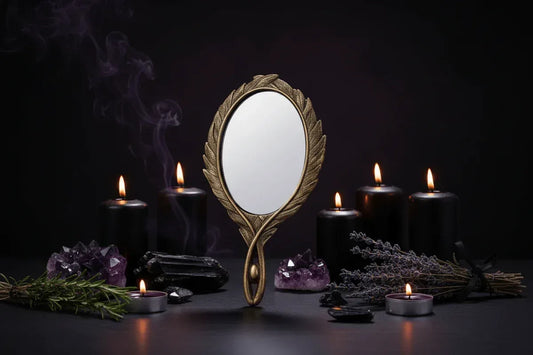 Retro Magic Mirror - Sorceress Sanctuary Golden-silvery