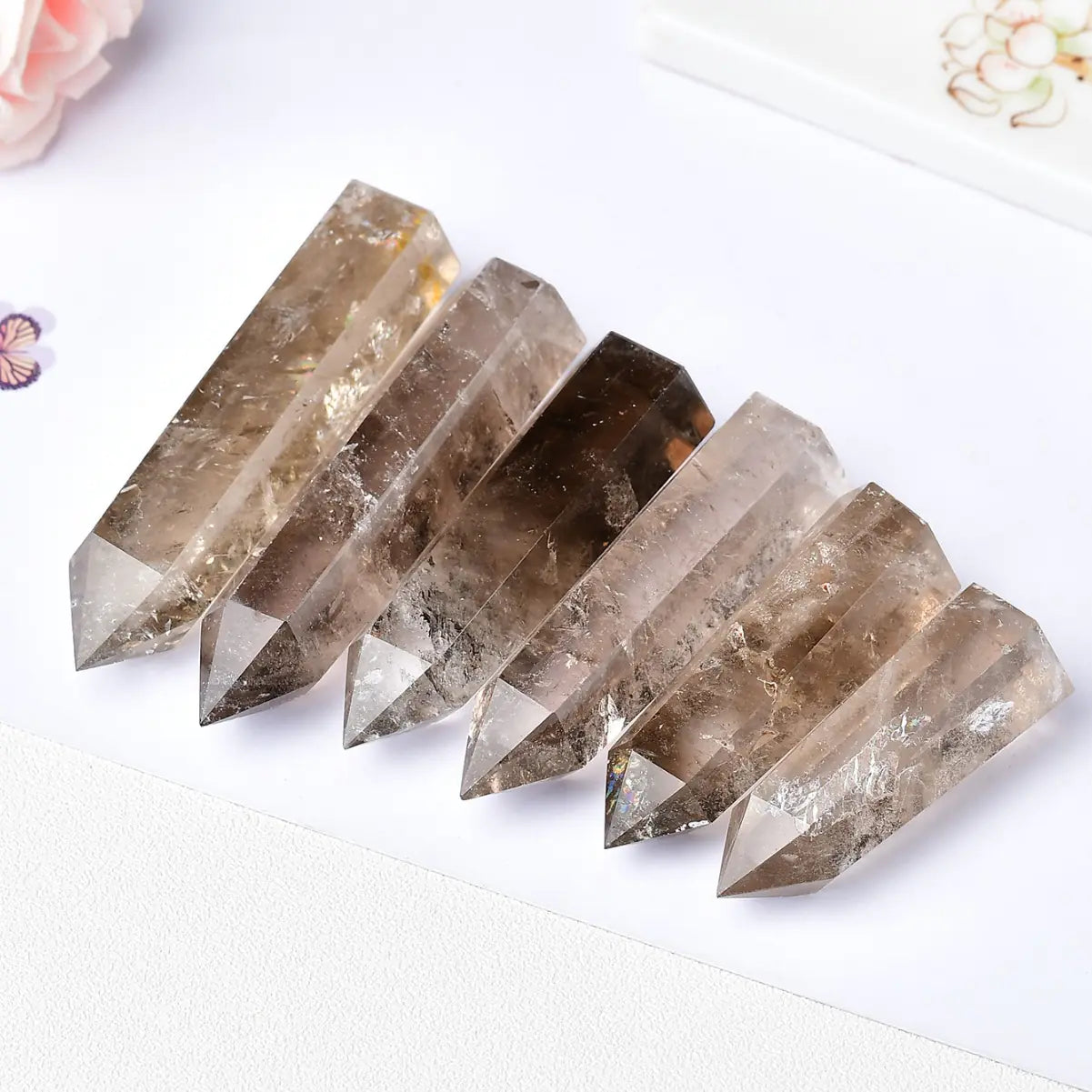 Natural Crystal | Tea Quartz Pillar