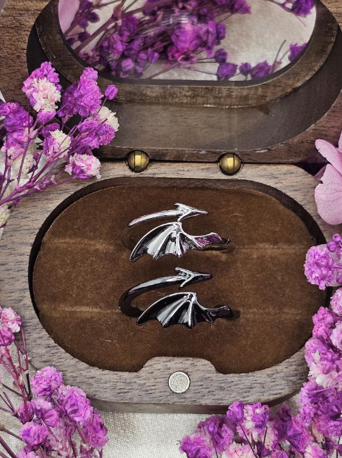 Angel & Demon Adjustable Ring Sorceress Sanctuary