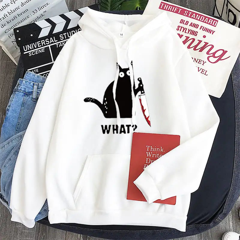 Black Cat Hooded Sweatshirt