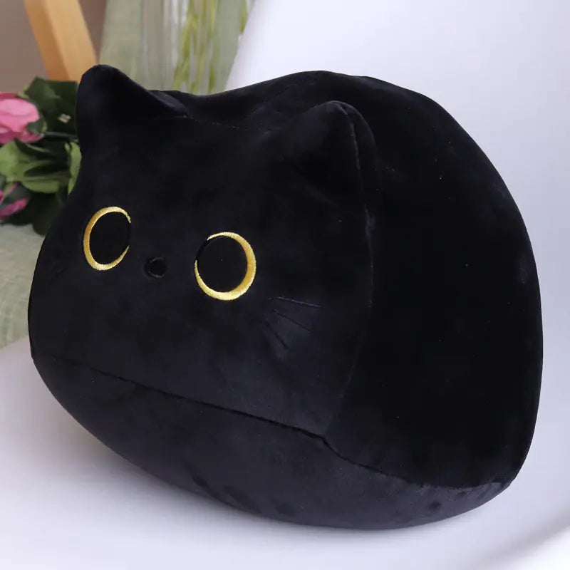 Cute Black Cat Plush Pillow
