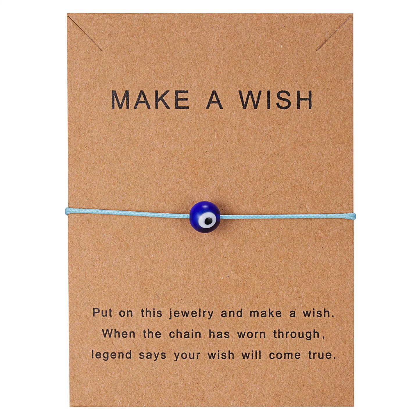 Handmade Evil Eye Bracelet & Wish Card