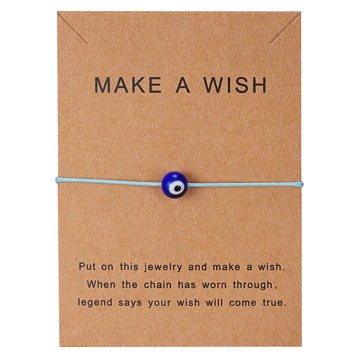 Handmade Evil Eye Bracelet & Wish Card Sorceress Sanctuary