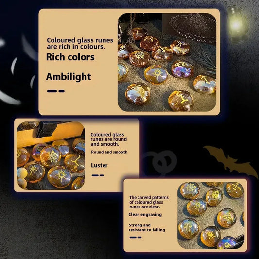 Glass Rune Stones Set - Sorceress Sanctuary