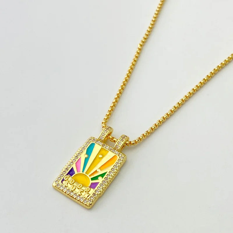 Gilded Tarot Pendant Sorceress Sanctuary