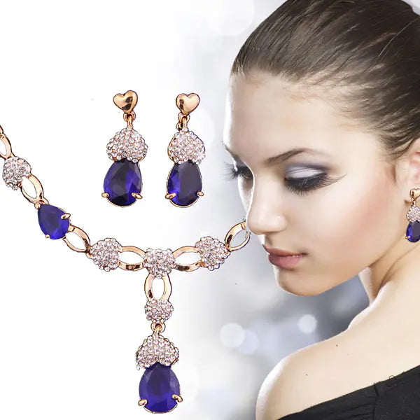 Crystal Necklace & Earring Set
