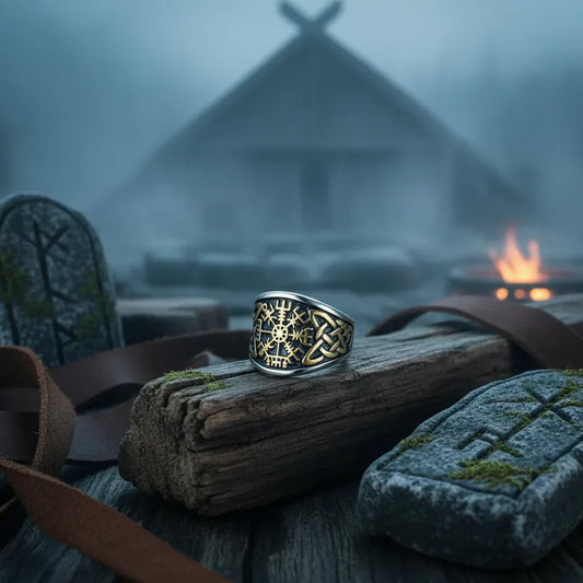 Vegvisir Viking Ring - Sorceress Sanctuary 7-8-9-10-11