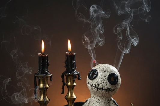Voodoo Doll Incense - Sorceress Sanctuary Head tilted to the left-Head tilted to the right