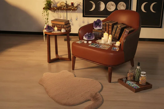 Fluffy Cat Rug - Sorceress Sanctuary