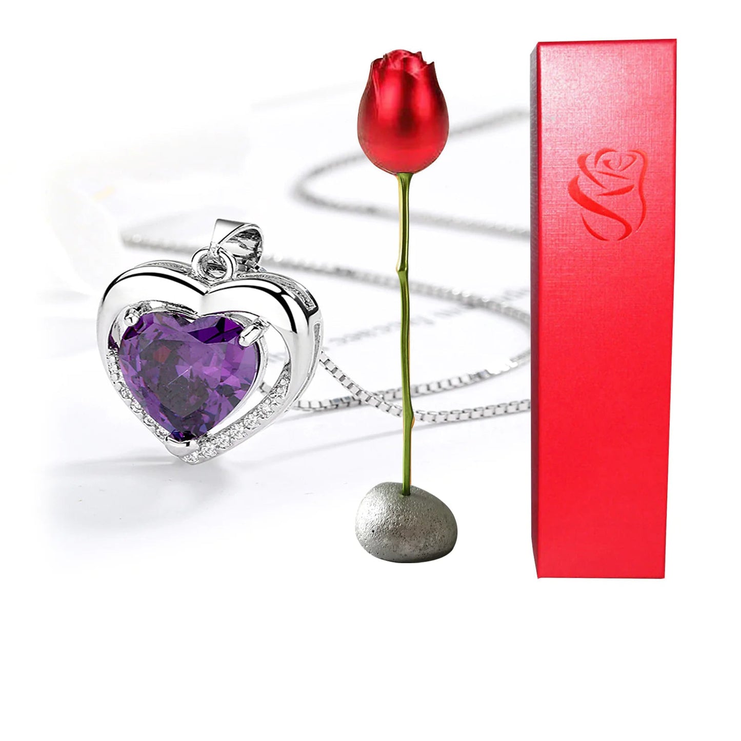 Heart Shaped Crystal Pendant Sorceress Sanctuary
