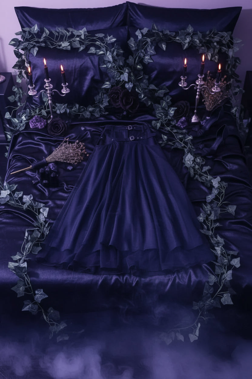 Witch High Skirt - Sorceress Sanctuary Black / M-Black / XL-Black and gray / L-Black and gray / S-Black and gray / XL