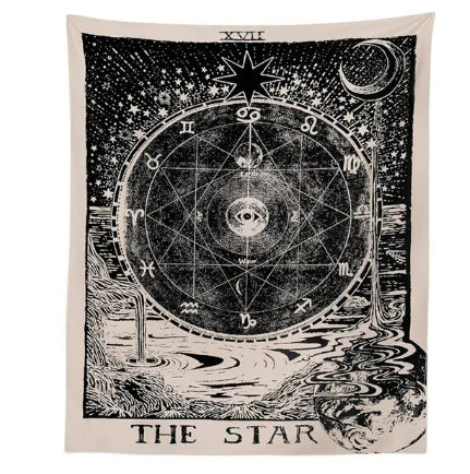 Celestial Sun, Moon & Stars Tapestry