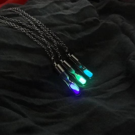Glowing Hourglass | Crystal Necklace Sorceress Sanctuary