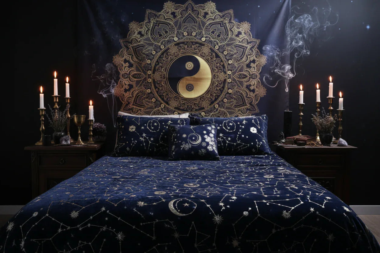 Yin Yang Tapestry - Sorceress Sanctuary 150×130cm