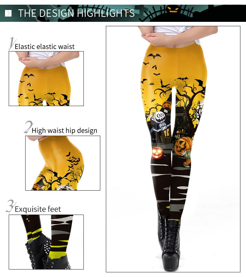Spooky Print Leggings