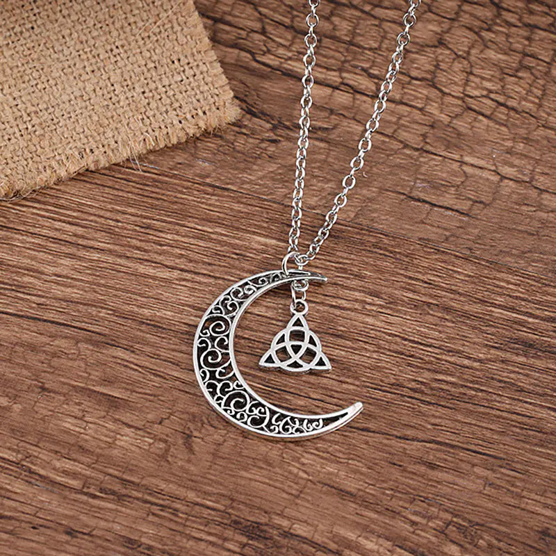 Celtic Knot Moon Necklace