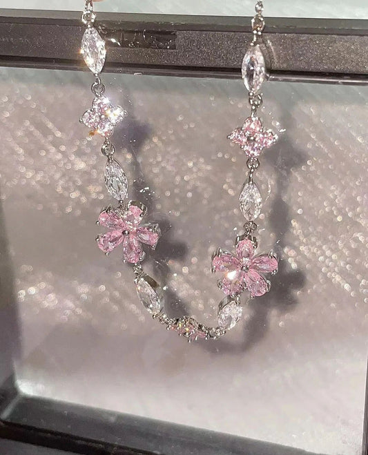 Cherry Blossom Crystal Bracelet Sorceress Sanctuary