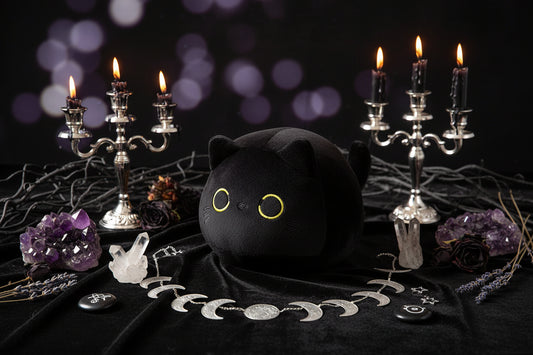 Comfy Black Cat Pillows - Sorceress Sanctuary