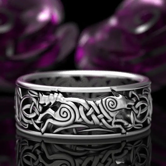 Celtic Wolf Ring