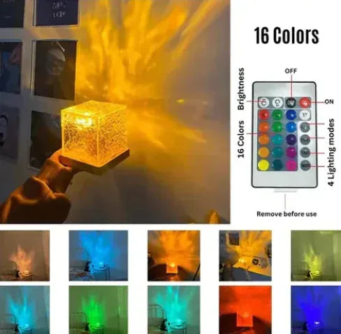 Northern Lights | Rotating Wave Lamp - Sorceress Sanctuary
