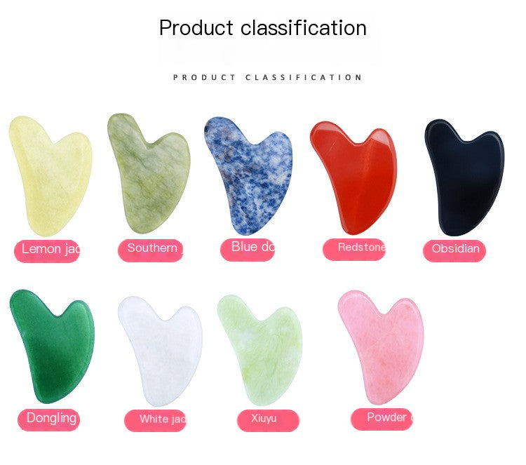 Natural Pink Crystal Gua Sha Board