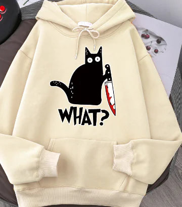 Black Cat Hooded Sweatshirt