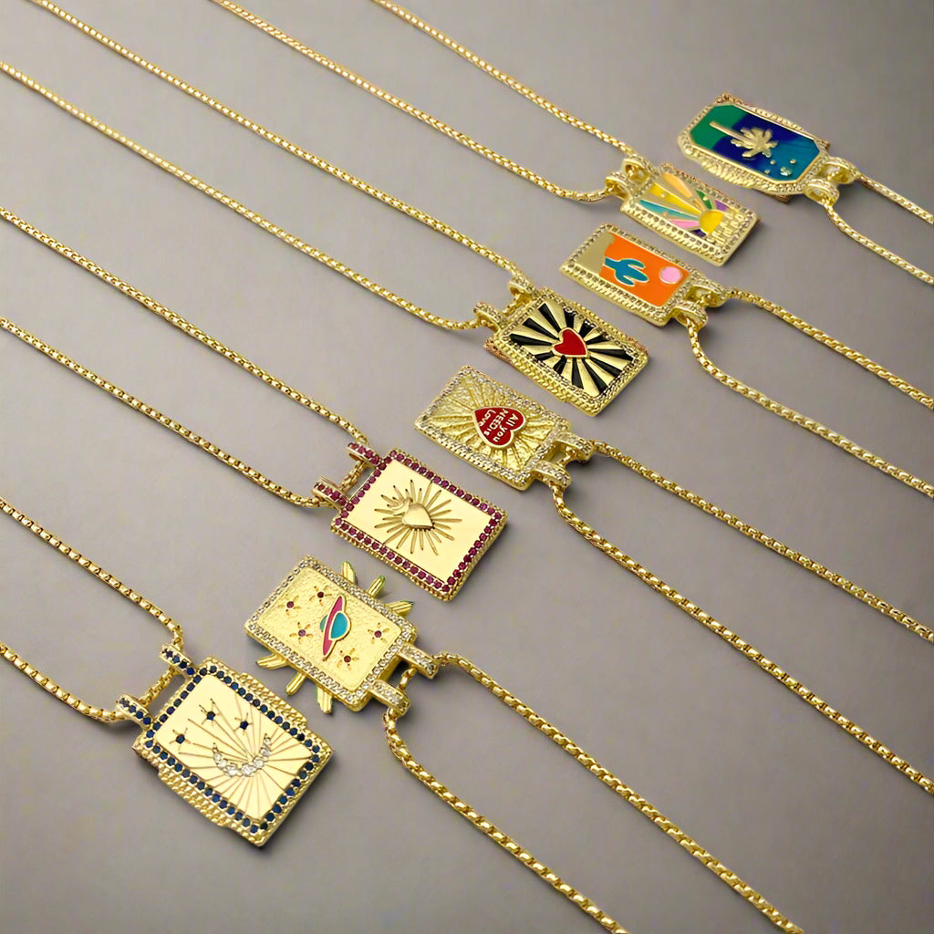 Gilded Tarot Pendant