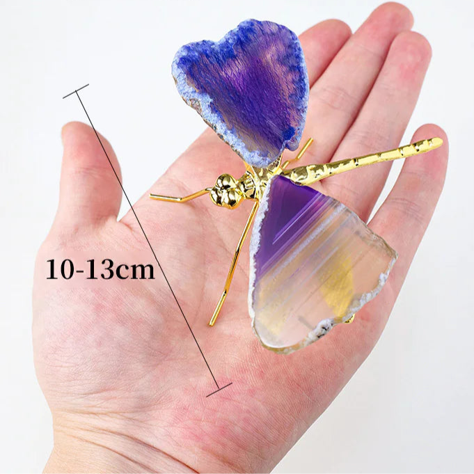 Natural Agate Dragonfly Crystal