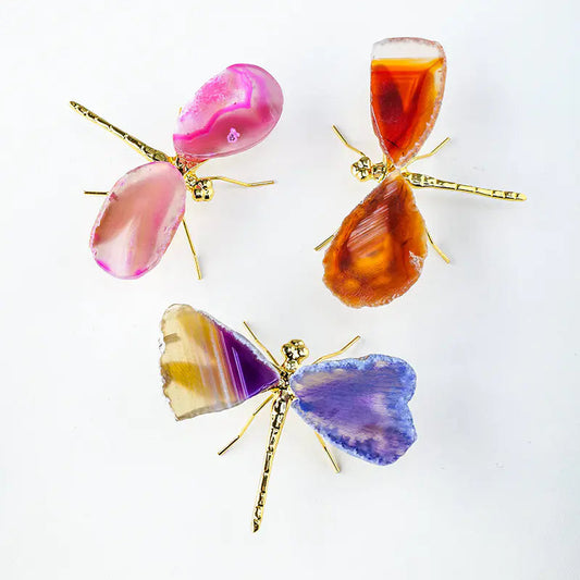 Natural Agate Dragonfly Crystal Sorceress Sanctuary