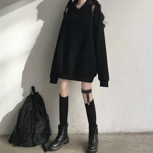 Gothic Oversized Hoodie Sorceress Sanctuary