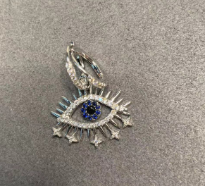 Devil Eye Hoop Earrings Sorceress Sanctuary