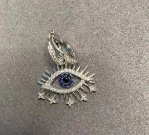 Devil Eye Hoop Earrings Sorceress Sanctuary