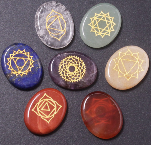 Chakra Energy Stones | Runes Set Sorceress Sanctuary