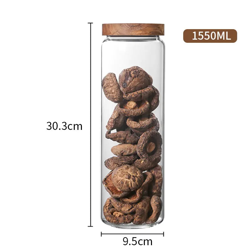 Premium Glass Storage Bottles
